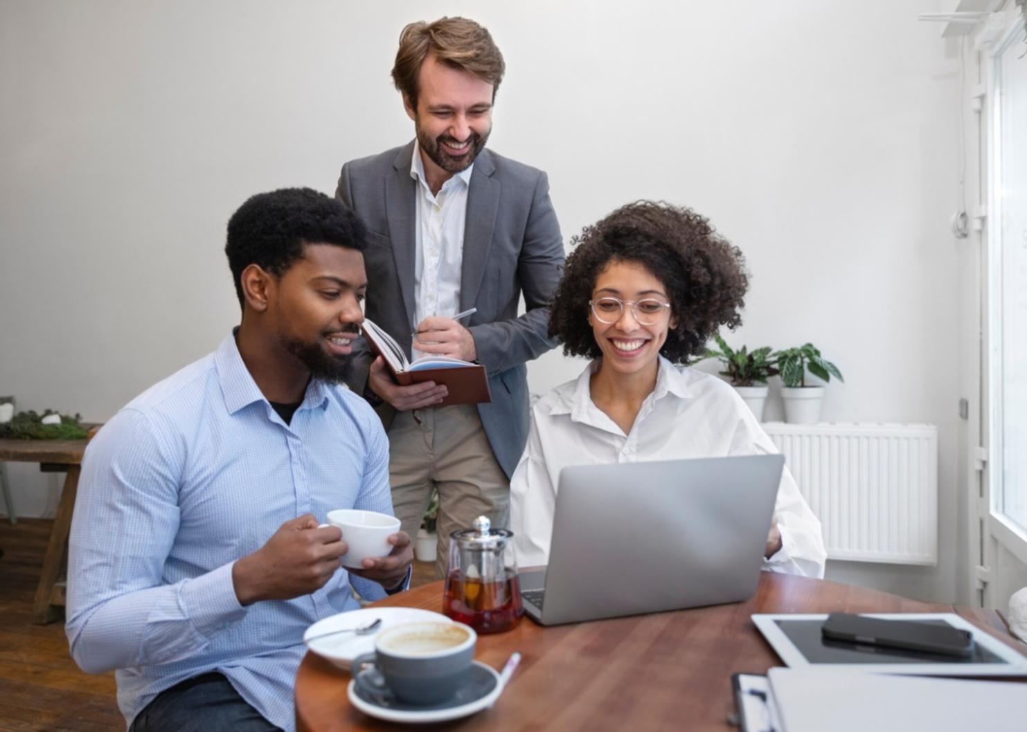 Professional budget planning consultation workspace with financial documents and calculators